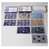 3 US Proof Sets, 2007-08-09 in original boxes.