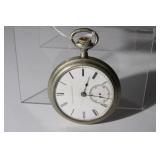 Elgin Pocket Watch, Keystone Silveroid Case,