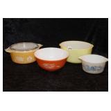Assorted Vintage Pyrex & Glasbake Ovenware
