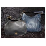 2 Pocketbooks; Coach black leather legacy crescent