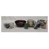 Small Chinese porcelains and miniaature bowls,