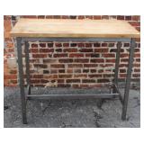 Industrial Style Stainless Steel  Table w/ butcher