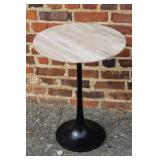 Nero Marble Round Accent Tables cream/