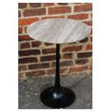 Nero Marble Round Accent Tables cream/