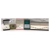 6 Boxed Nice Sets of Jewelry Mostly Sterling