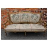Antique French 3 Person Sofa 68x40.5 inches