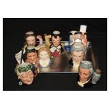 7pcs Royal Doulton Collector Mugs, Themometer,