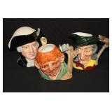3pcs Royal Doulton Collector Mugs, Pied Piper,