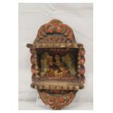 Small Antique Handcarved Wooden Peruvian