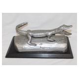 Aluminum Sculpture Alligator 12' long