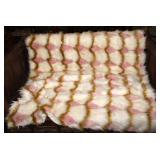 Anthropologie Coren Faux Fur Throw Blanket 60x50in