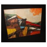 Oil on Canvas 24' x 31' Abstract by Ed Glazbrook