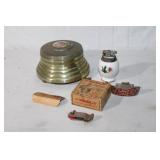 4pc Vintage Musical Powder Box