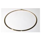 14kt Gold 16in Omega Necklace, 20.58 Grams