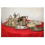 Silverplate Tea Set including Reed & Barton,