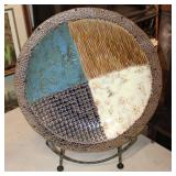 Large Decorative Plate featuring 4 distinct