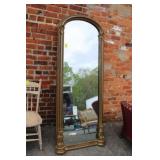 Antique Pier Mirror w/ Guilt Carvings