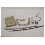 Lot of Sterling Jewlery 206.43 Grams Total