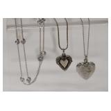 3pcs Sterling Silver Necklaces
