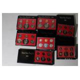 Lot of (7) US Proof Sets, black:  3x1979, 1980,