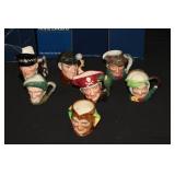 7pcs Royla Doulton Mini Mugs w/ boxes