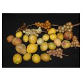 Large Groupe of Vintage Alabaster/Marble Fruit