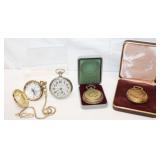 Group of 4 Pocket Watches & Chessie South Bend
