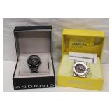 2pcs Watch Lot, Android USA A451 & Invicta