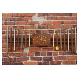 Wide Mid-Century Clock, 18in tall x 46in wide