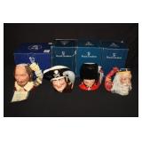 4pcs Royal Doulton William Shakespear, Guardsman,