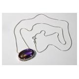 925 Sterling Silver Pendant on Approx 22 inch