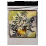 Oil on Canvas Still Life Signed CA '68
