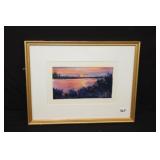 Original Pastel 'Sunset on Cape Fear' by Gail T.