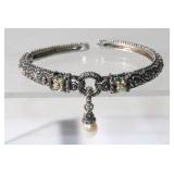 18K YG- 925 Sterling Designer Bracelet