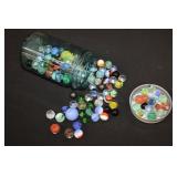 Jar of Vintage Marbles