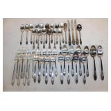 46pc First Love Flatware Silverplate