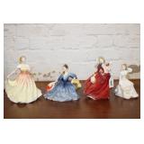 4 Royal Doulton Figurines; Elyse HN2429, Deborah ,