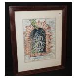 Artwork by Pamela Wallen Hurst, signed