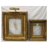 2 Gold Guilt Antique Frames (some damage)