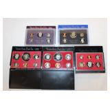 5 US Proof Sets, 1976, 1979, 1982, 1983, 1984 in