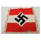 WWII German 18.5' x 19' Trumpet Banner