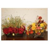 Two Dried Flower Arrangments