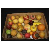 Large Groupe of Vintage Alabaster/Marble Fruit