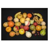 Large Groupe of Vintage Alabaster/Marble Fruit