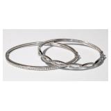 2pcs Sterling Clasp Necklace