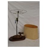 Vintage Wooden Duck Decoy Lamp