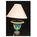 Majolica Style Lamp