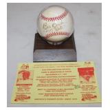 Bill Bucker signed baseball 2715 hits