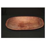 Vintage Wooden Dough Bowl, 18 x 12.75 inches