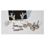 4 Pair of 925 Sterling Silver Earrings